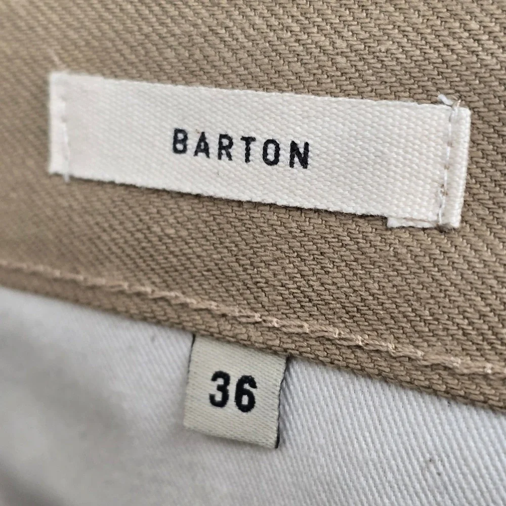 Imogene and Willie Barton Slim Khaki Rigid IP‎ Jeans Mens 36 Tan Selvedge Denim